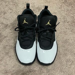 Nike Jordan Stay Loyal 3 Size 9 White patent leather with black textile